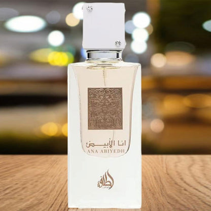 Lattafa ANA ABIYEDH, 60 ml unisex EDP perfume for men and women, Arabic Dubai Fragrance