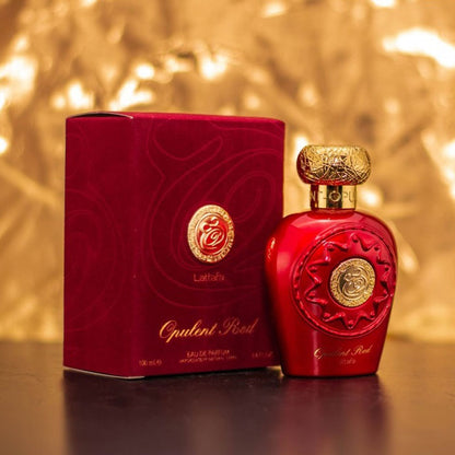 Lattafa OPULENT RED, 100 ml unisex EDP perfume for men and women, Arabic Dubai Fragrance