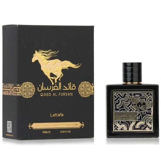 Lattafa QAED AL FURSAN BLACK perfume, for Unisex, Premium quality Dubai Arabic fragrance edp - 100 ml