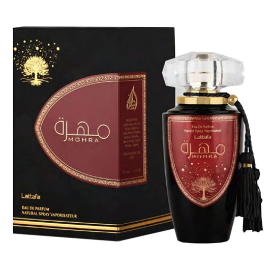 Lattafa Original refreshing MOHRA perfume, for Unisex, Premium quality Dubai Arabic fragrance edp -100 ml