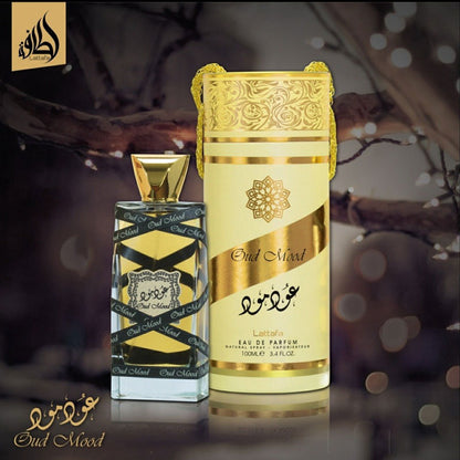 Lattafa OUD MOOD, 100 ml unisex EDP perfume for men and women, Arabic Dubai Fragrance
