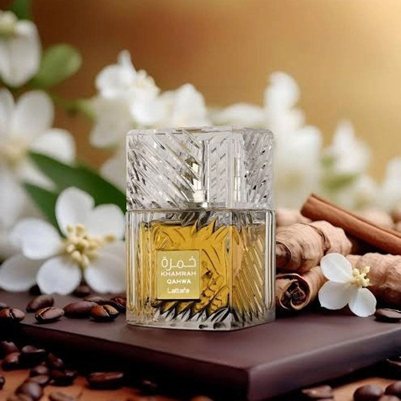 Lattafa Original refreshing perfume KHAMRAH QAHWA for Unisex, Premium quality Dubai Arabic fragrance edp - 100 ml