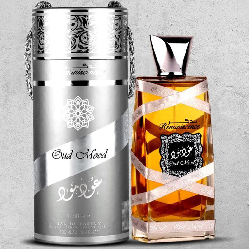 Lattafa Original refreshing OUD MOOD REMINISCENE perfume for Unisex, Premium quality Dubai Arabic fragrance edp - 100 ml