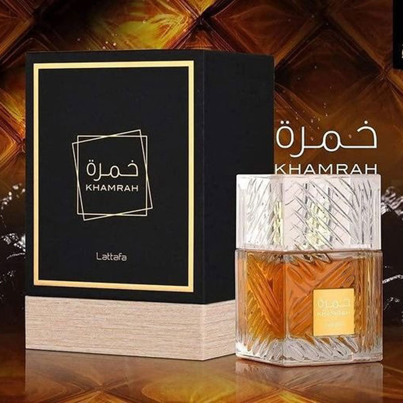 Lattafa Original refreshing perfume KHAMRAH for Unisex, Premium quality Dubai Arabic fragrance edp - 100 ml