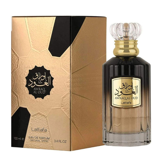 Lattafa Original refreshing perfume AWRAQ AL OUD for Unisex, Premium quality Dubai Arabic fragrance edp - 100 ml