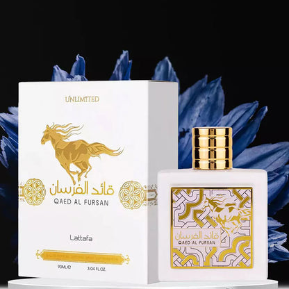 Lattafa QAED AL FURSAN UNLIMITED WHITE perfume, for Unisex, Premium quality Dubai Arabic fragrance edp - 100 ml