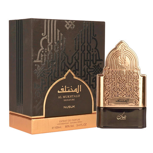 Nusuk AL MUKHTALIF SIGNATURE, 100 ml extrait de parfum for Men,  original dubai arabic perfume spray