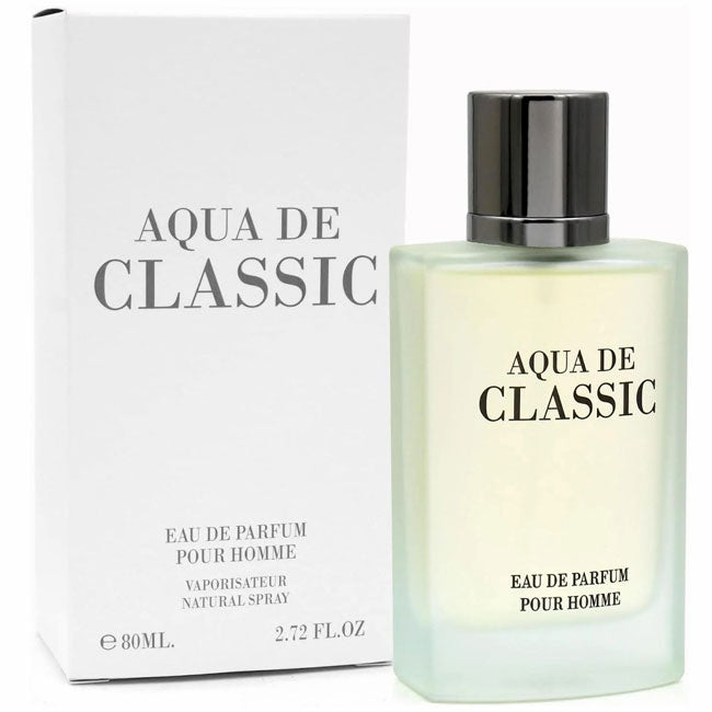 AQUA DE CLASSIC HOMME WHITE by Fragrance World, 80 ml edp for Men,  original dubai arabic perfume spray