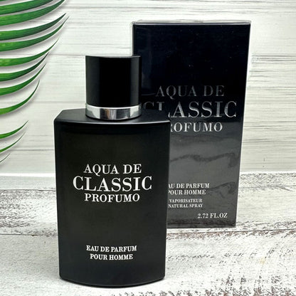 AQUA DE CLASSIC HOMME BLACK by Fragrance World, 80 ml edp for Men,  original dubai arabic perfume spray