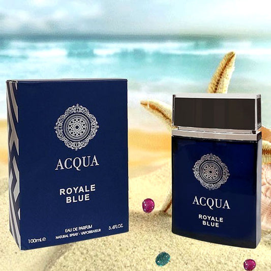 ACQUA ROYAL BLUE by Fragrance World, 100 ml edp for Men & Women, original dubai arabic perfume spray