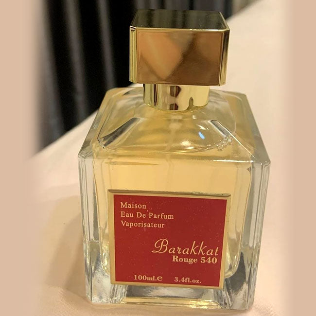 BARAKKAT ROUGE 540 by Fragrance World, 100 ml edp for Men & Women,  original dubai arabic perfume spray