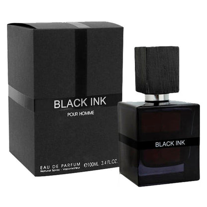 BLACK INK POUR HOMME by Fragrance World, 100 ml edp for Men,  original dubai arabic perfume spray