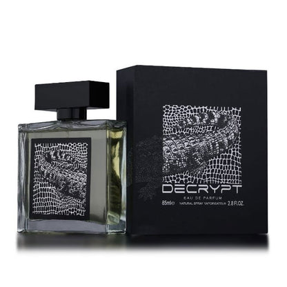 DECRYPT by Fragrance World, 85 ml edp for Men,  original dubai arabic perfume spray