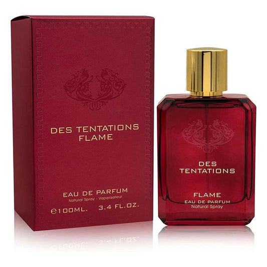 DES TENTATIONS FLAME by Fragrance World, 100 ml edp for Men & Women,  original dubai arabic perfume spray