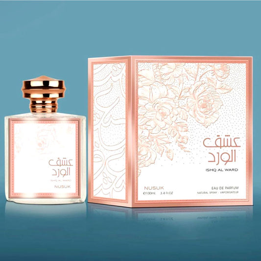 Nusuk ISHQ AL WARD, 100 ml edp for Men & Women,  original dubai arabic perfume spray