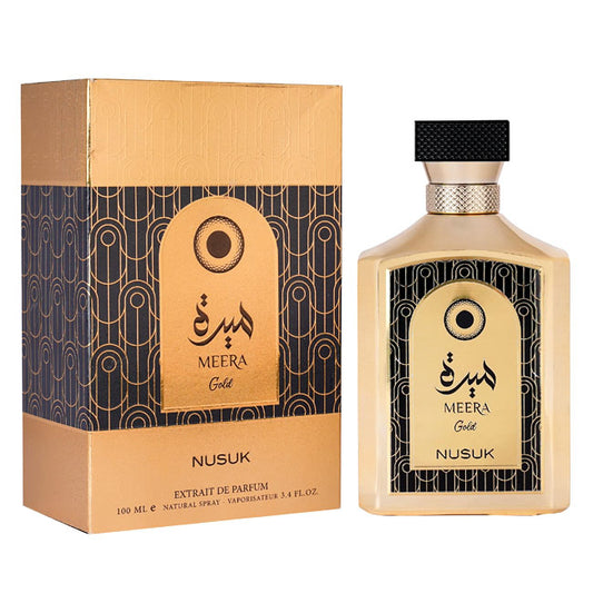 Nusuk MEERA GOLD, 100 ml extrait de parfum for Men & Women,  original dubai arabic perfume spray