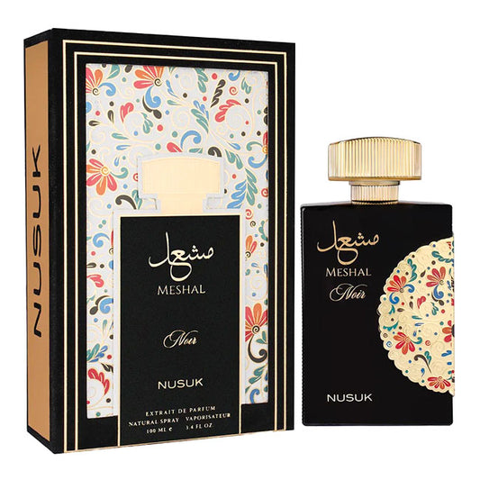 Nusuk MESHAL NOIR, 100 ml extrait de parfum for Men & Women,  original dubai arabic perfume spray