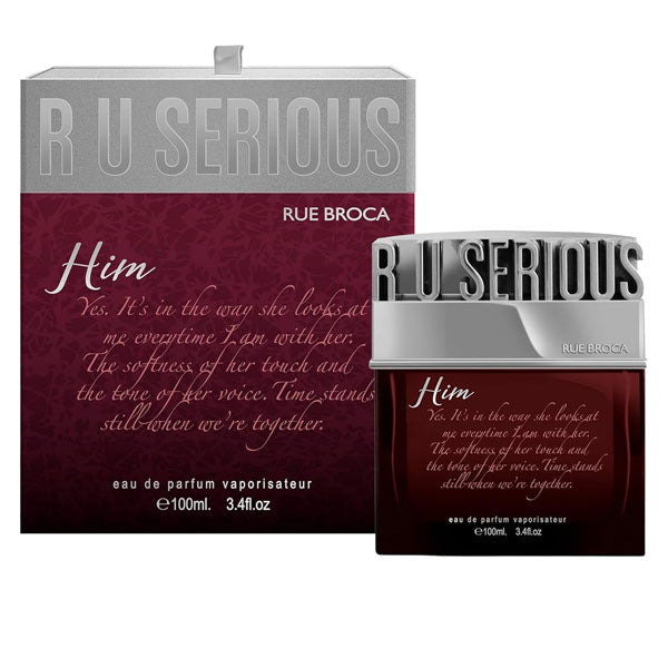 Rue Broca R U SERIOUS HIM EDP Perfume for Men 100 ML Premium Long Lasting Arabic Fragrance